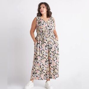 BLACK TAPE Trendy Plus Size Elasticized-Waist Jumpsuit Size 1X